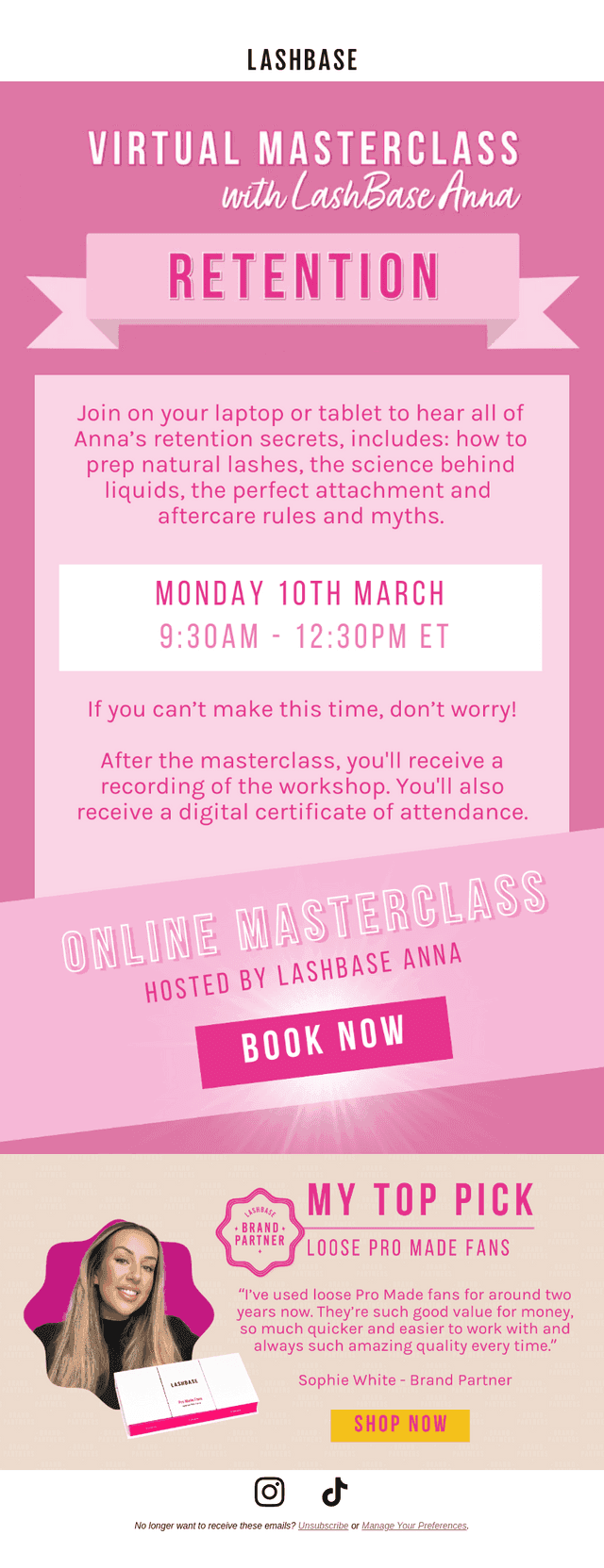 Book Anna's next masterclass 💻