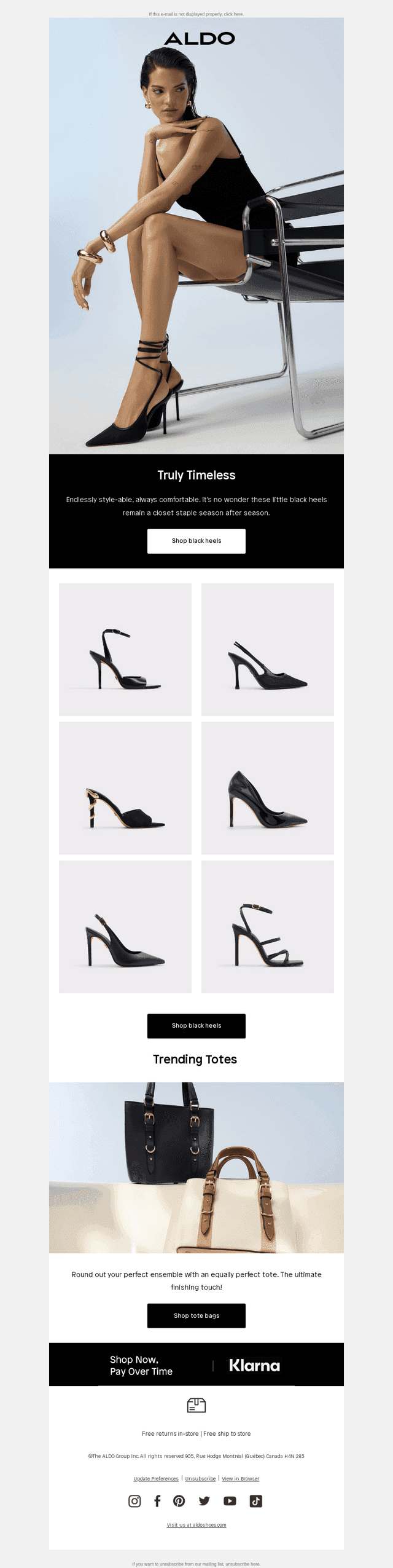 Little black heels, right here