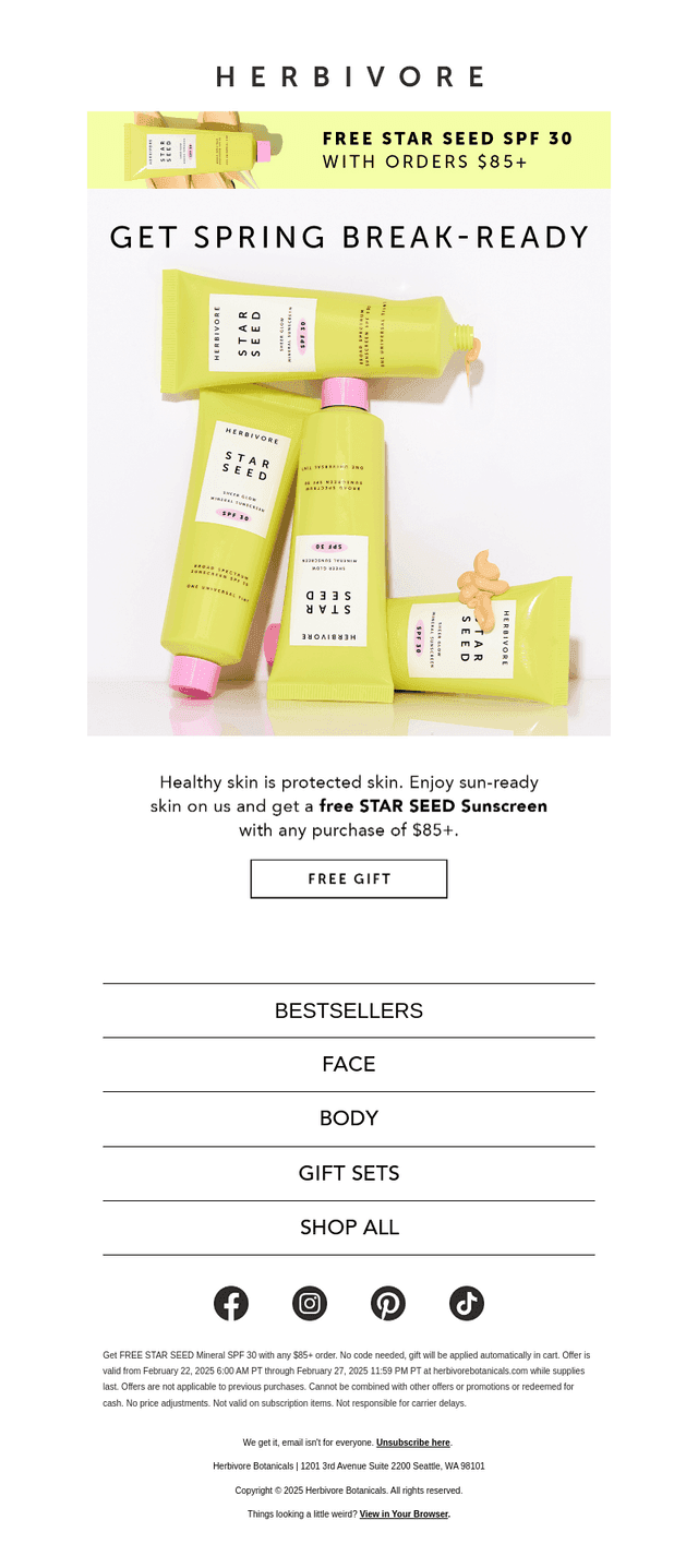 Sun-ready skin, on us