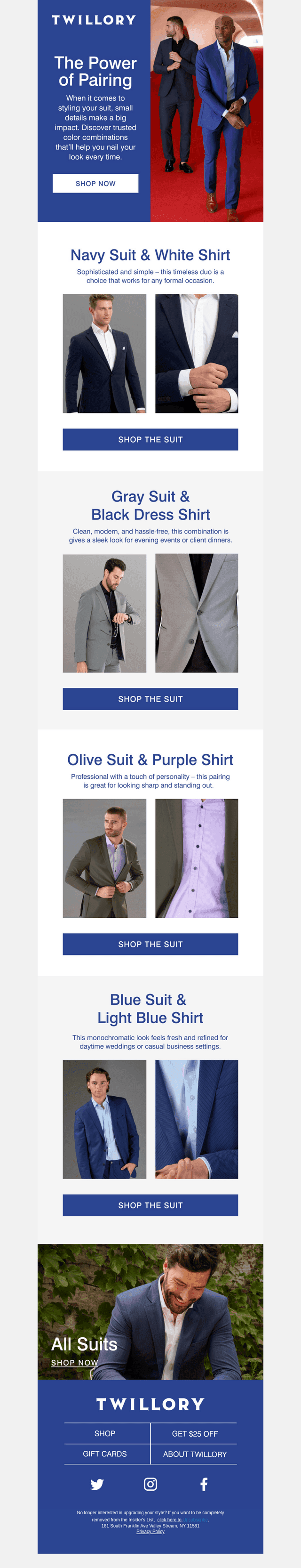 4 Must-Have Suit Pairings