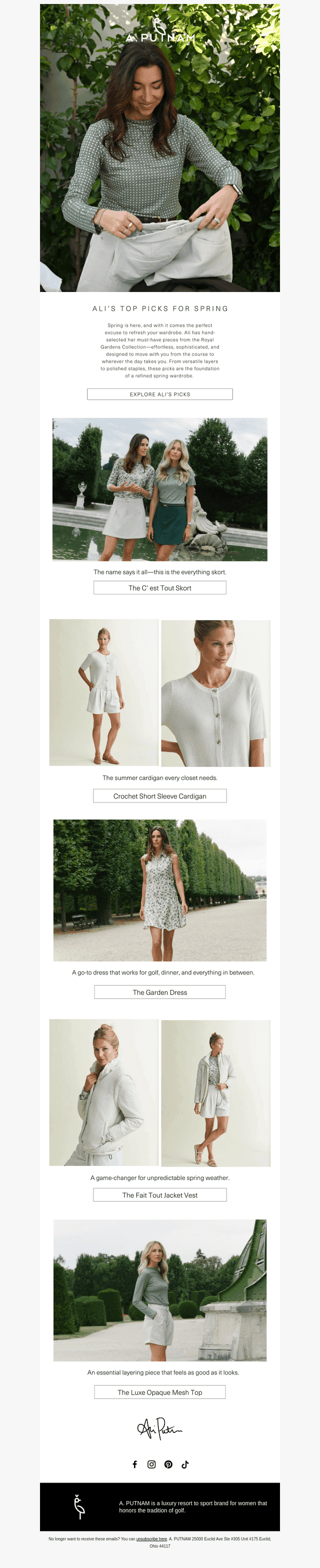 Ali's Top Picks for Spring