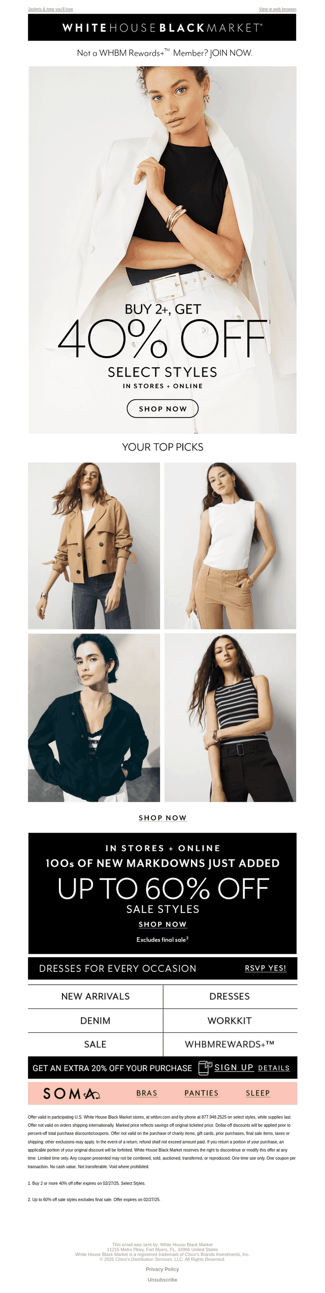 (!!!) It's here! 40% off 2+ select styles