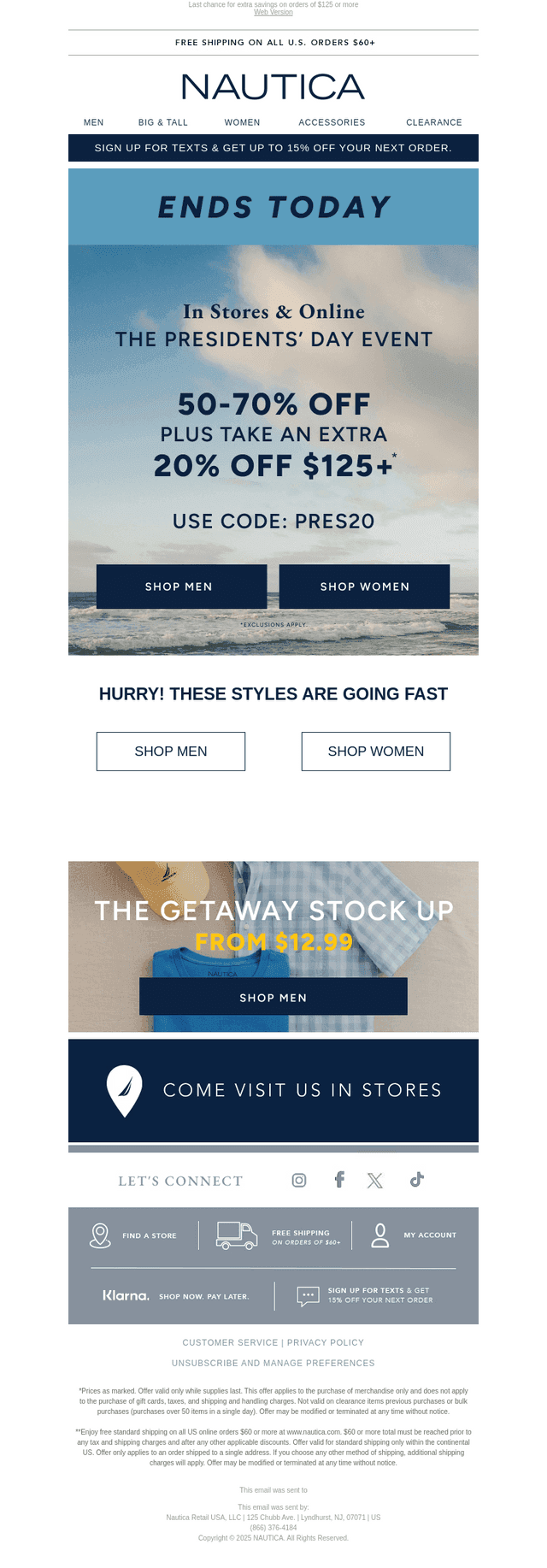 Final hours! ⏰  50-70% off + EXTRA 20% OFF