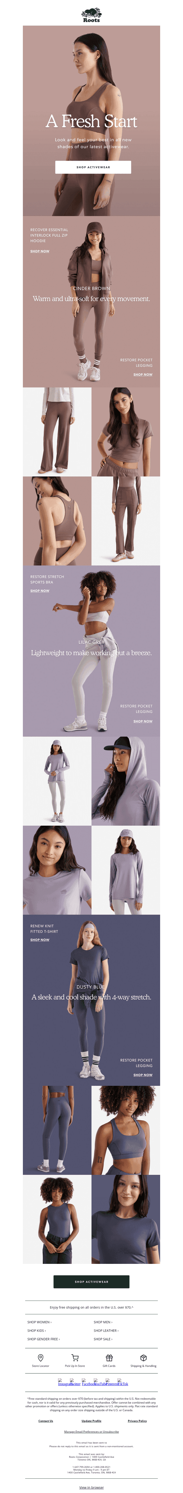 Get Moving in All New Activewear