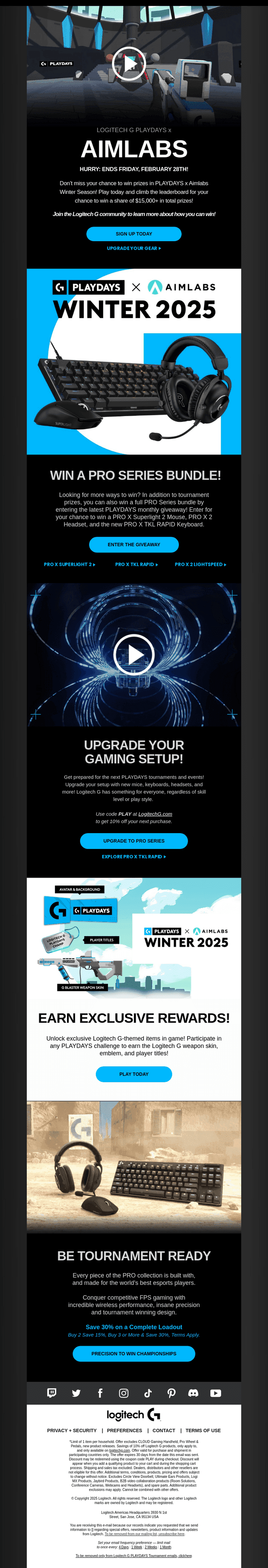 Logitech email from Wed, Feb 26, 2025
