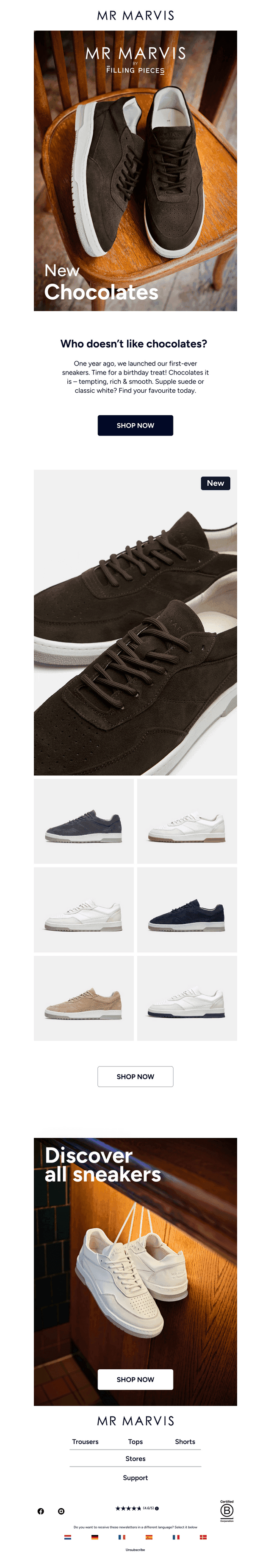 New: The Suede Sneakers in Chocolates