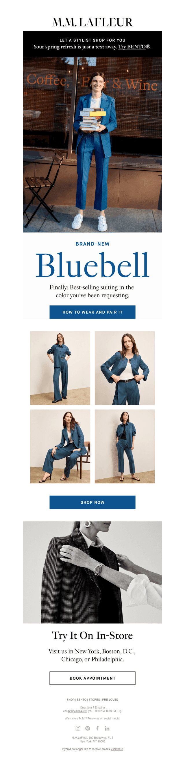 NEW: BLUEBELL SUITING
