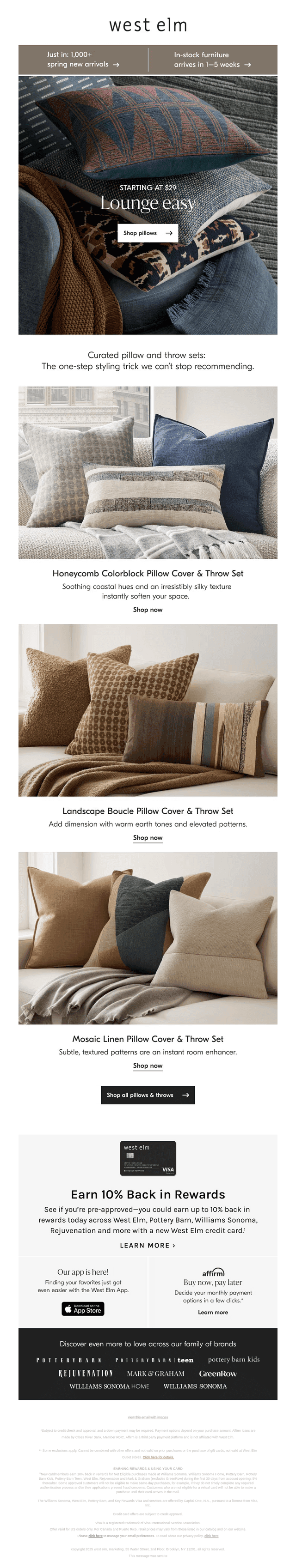 NEW: Spring pillows start at $29