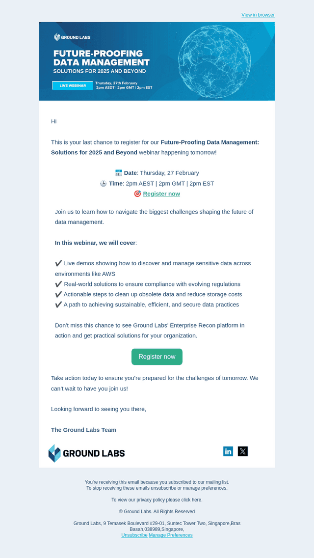 🚨 Last Chance! Future-Proofing Data Management: Solutions for 2025 and Beyond