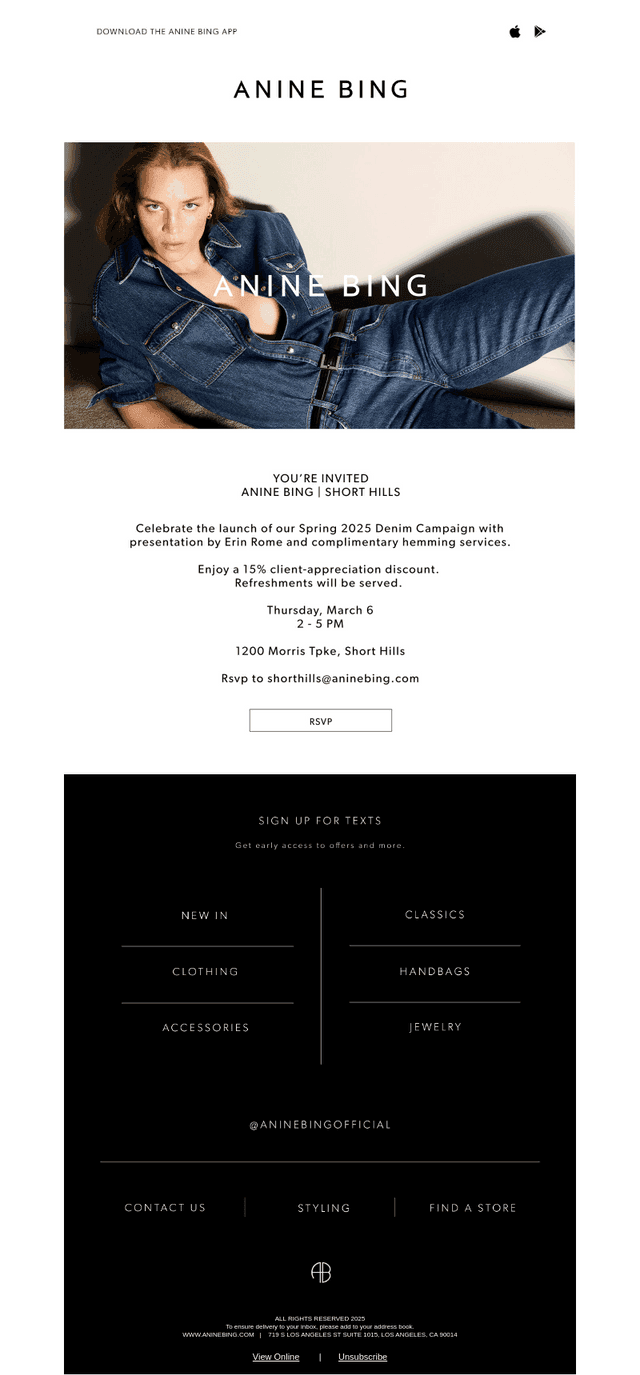 You're Invited | Denim & Styling Event