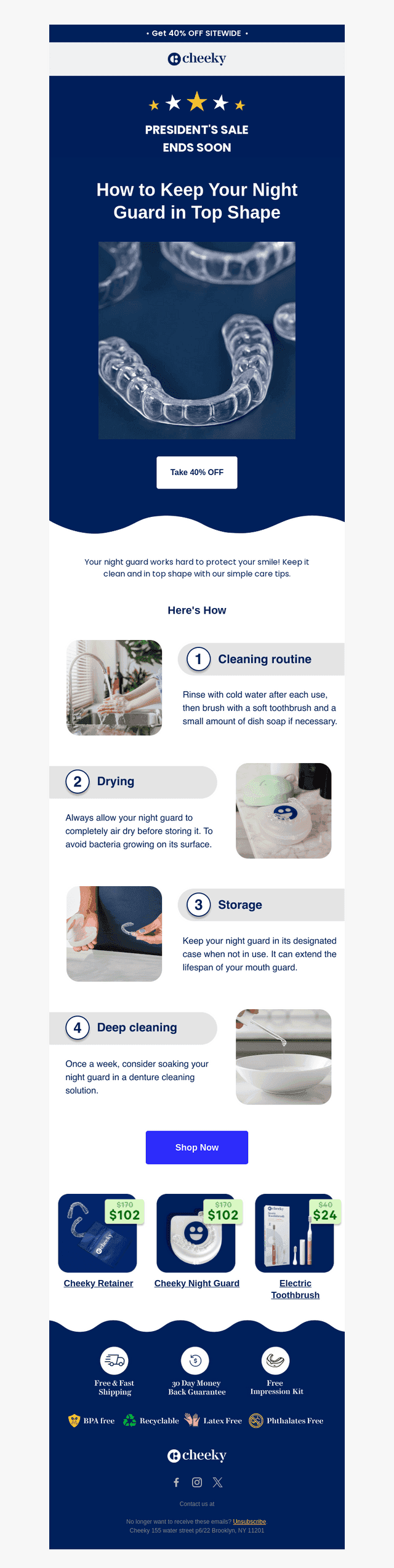 40% Off + Night Guard Care Tips