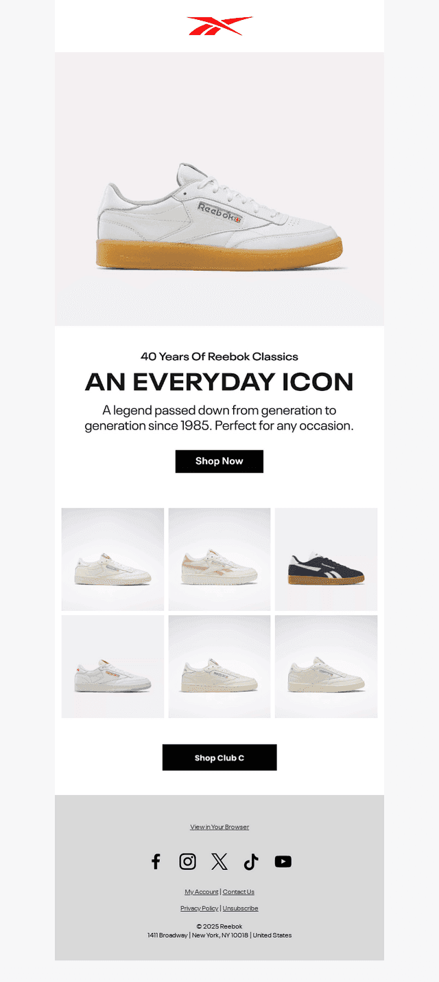 40 Years of Reebok Classics