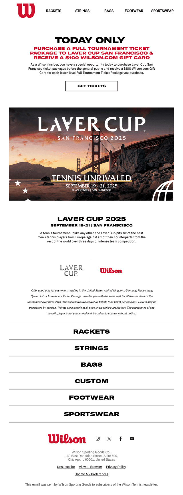 ACCESS NOW: Laver Cup Tickets