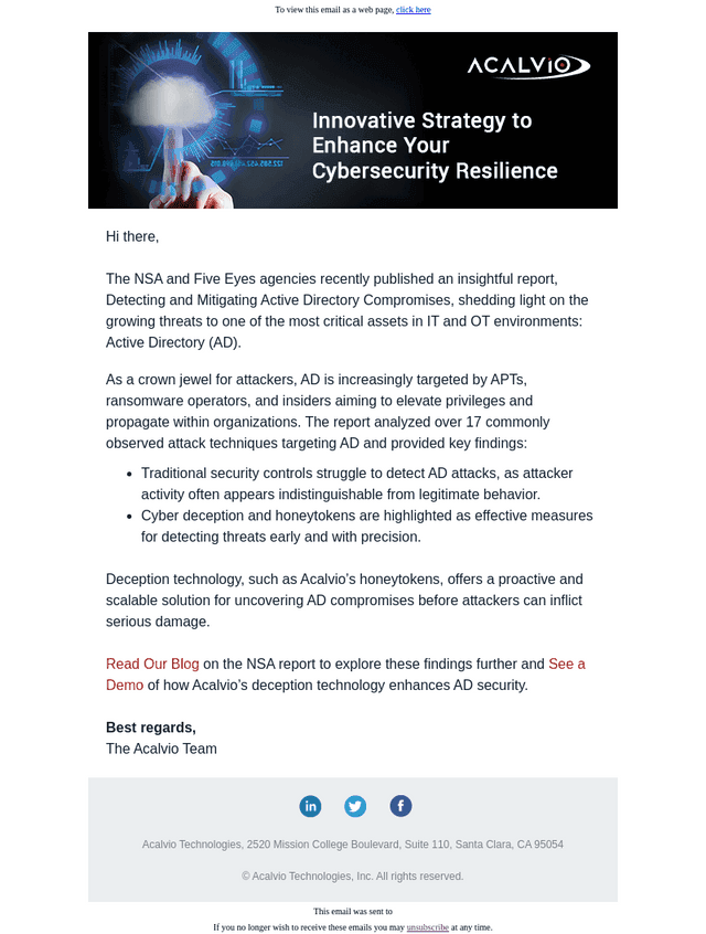 Detecting AD Attacks: Insights from NSA and Five Eyes