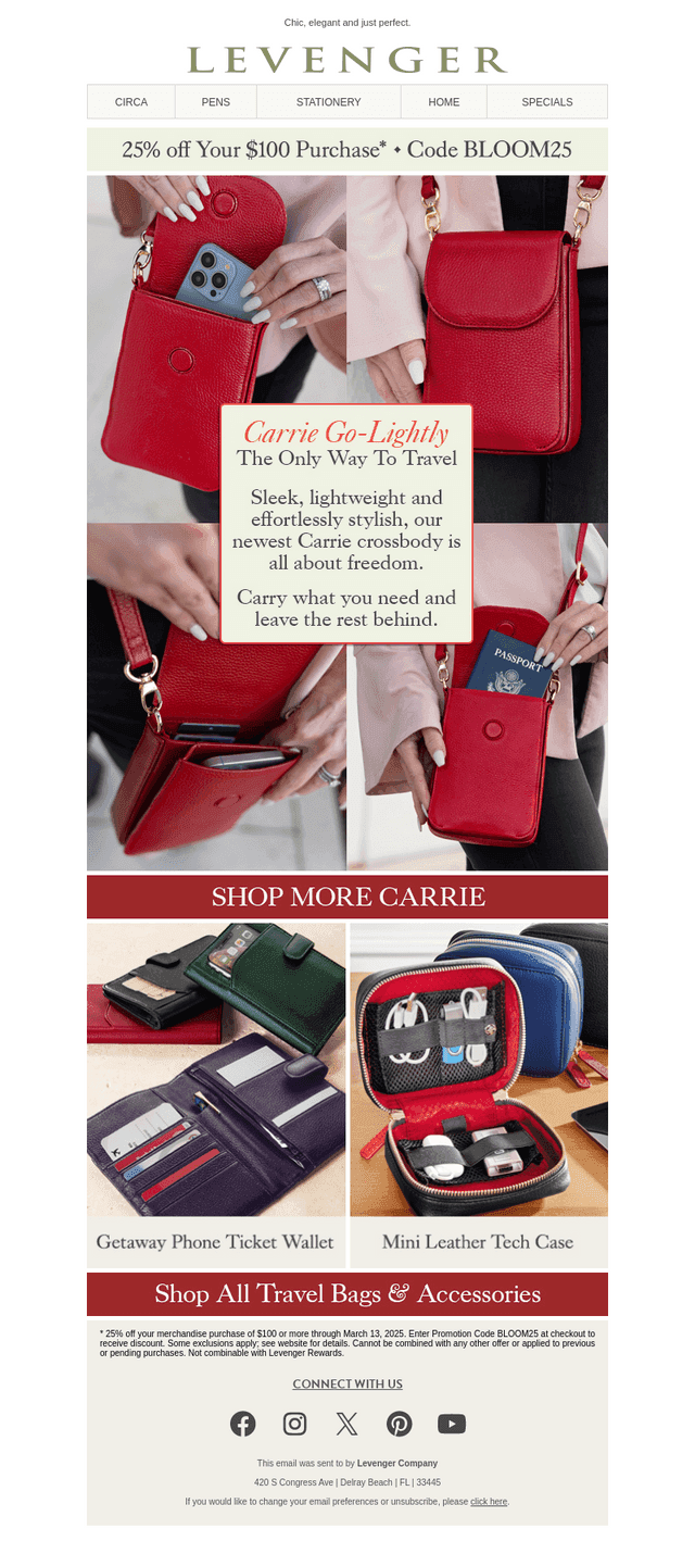 Go Lightly & Save 25% – An Everyday Carrie.