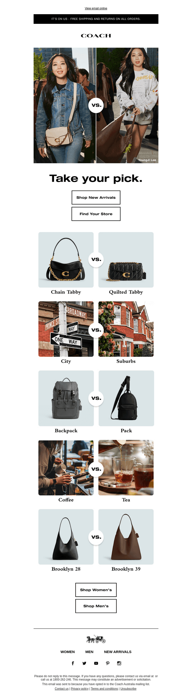 Choose Your Favourites.