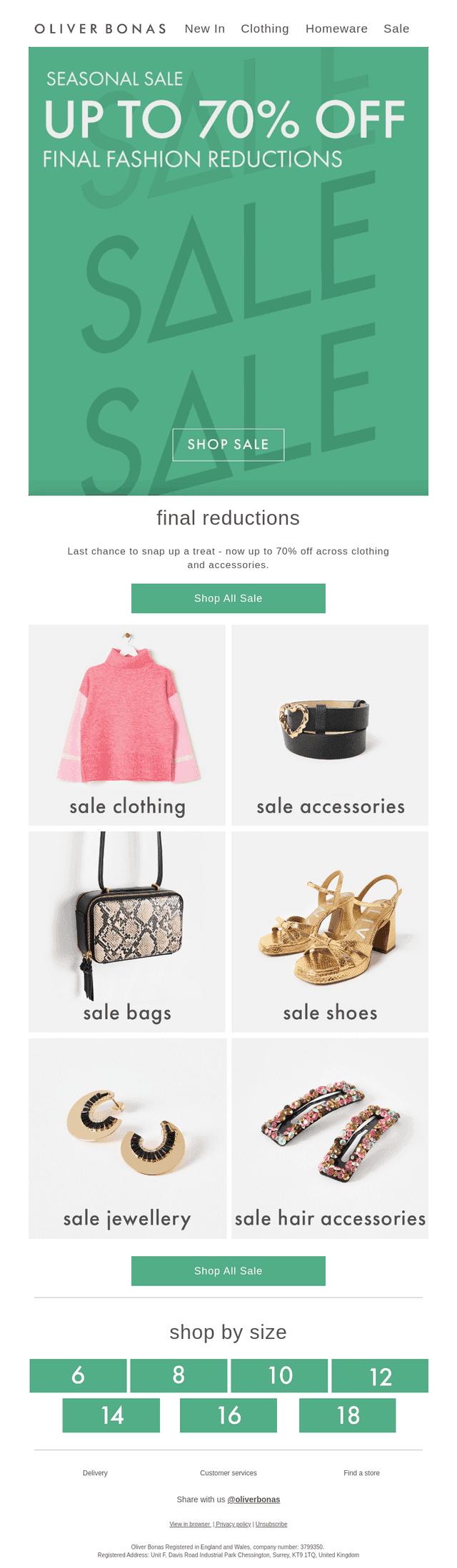 Final reductions | Up to 70% off