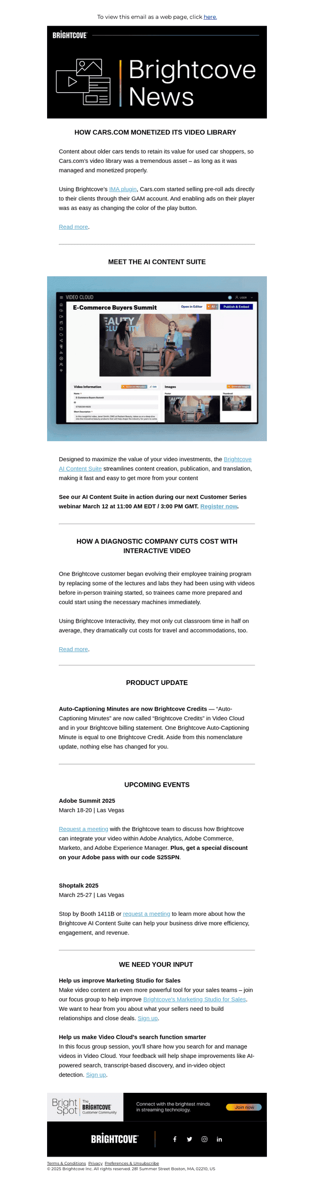 Brightcove email from Thu, Feb 27, 2025