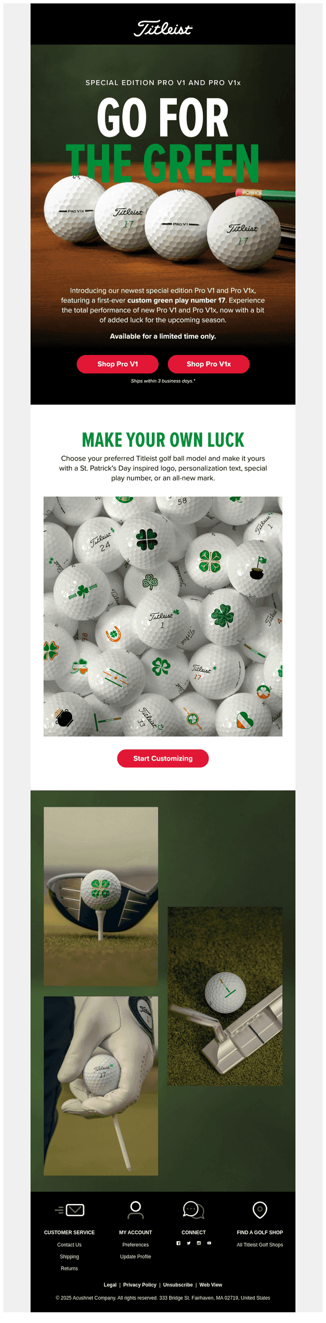 Titleist email from Thu, Feb 27, 2025