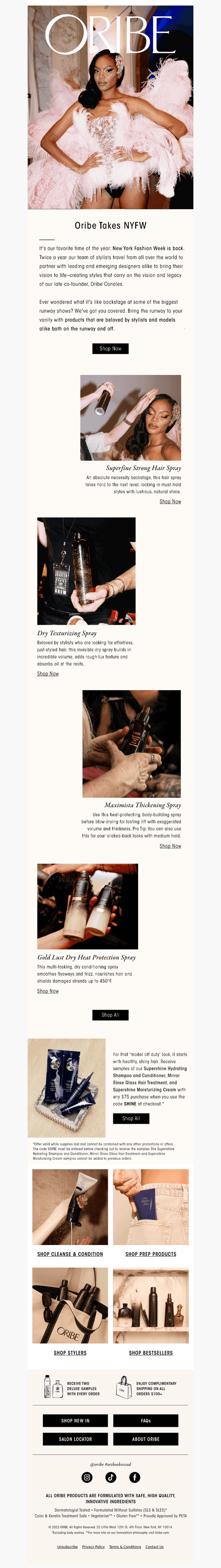 Oribe Takes NYFW