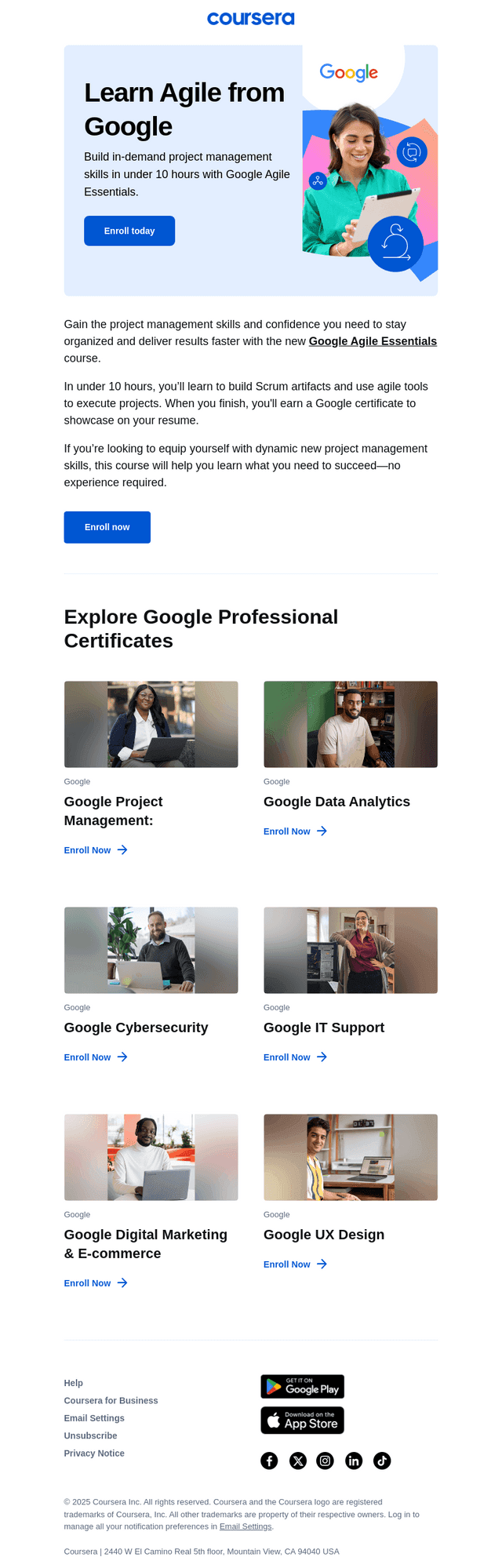 New from Google! Learn Agile project management