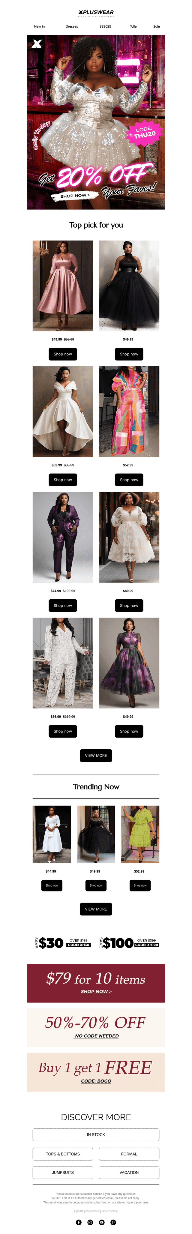 Get 20% OFF Your Faves!