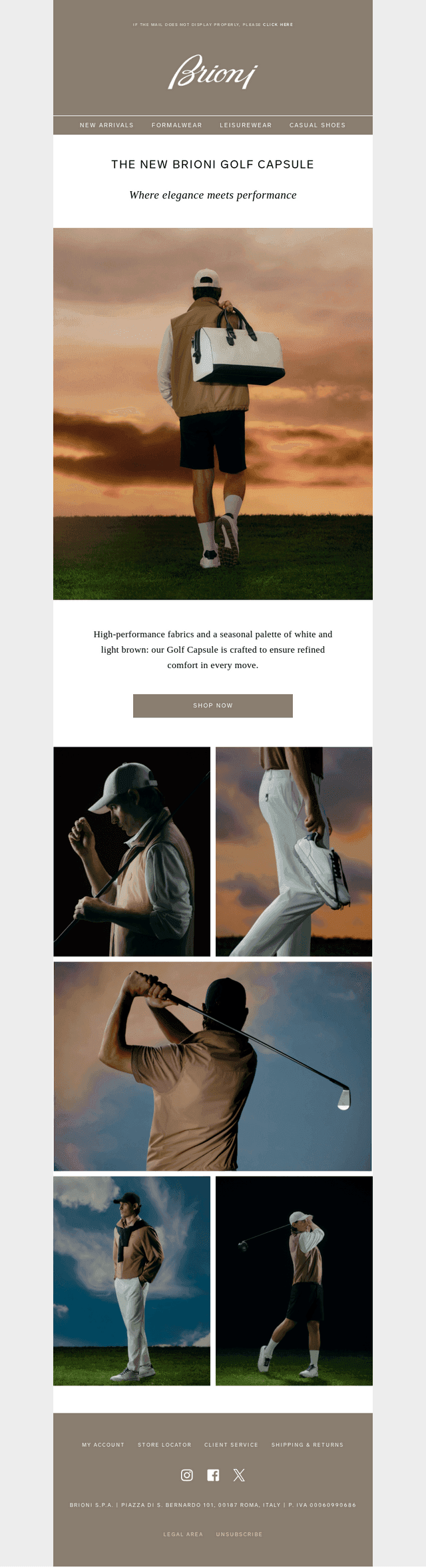 The new Brioni Golf Capsule