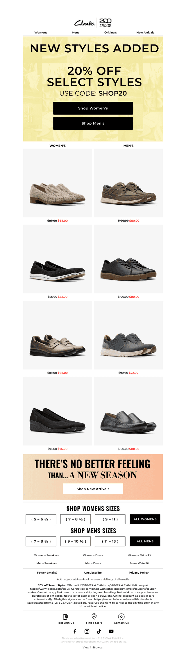 Fresh Additions, 20% Off Today! 👟