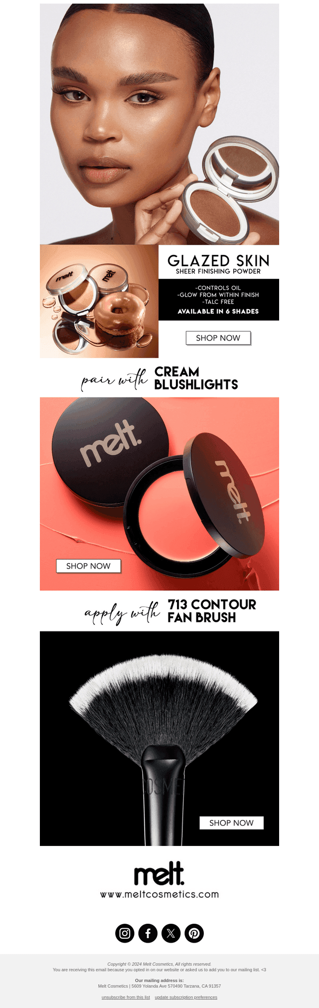 Melt Cosmetics email from Fri, Feb 28, 2025