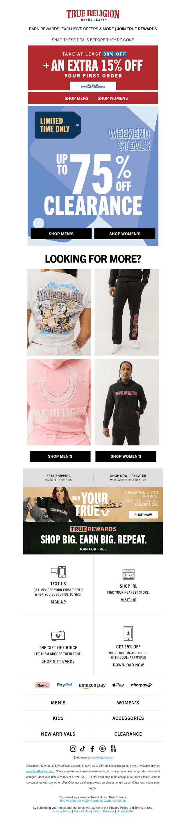 STARTS NOW 🚨 75% OFF CLEARANCE*