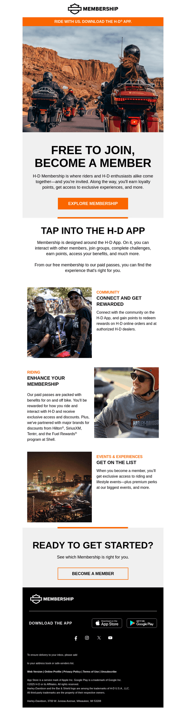 Harley-Davidson email from Fri, Feb 28, 2025