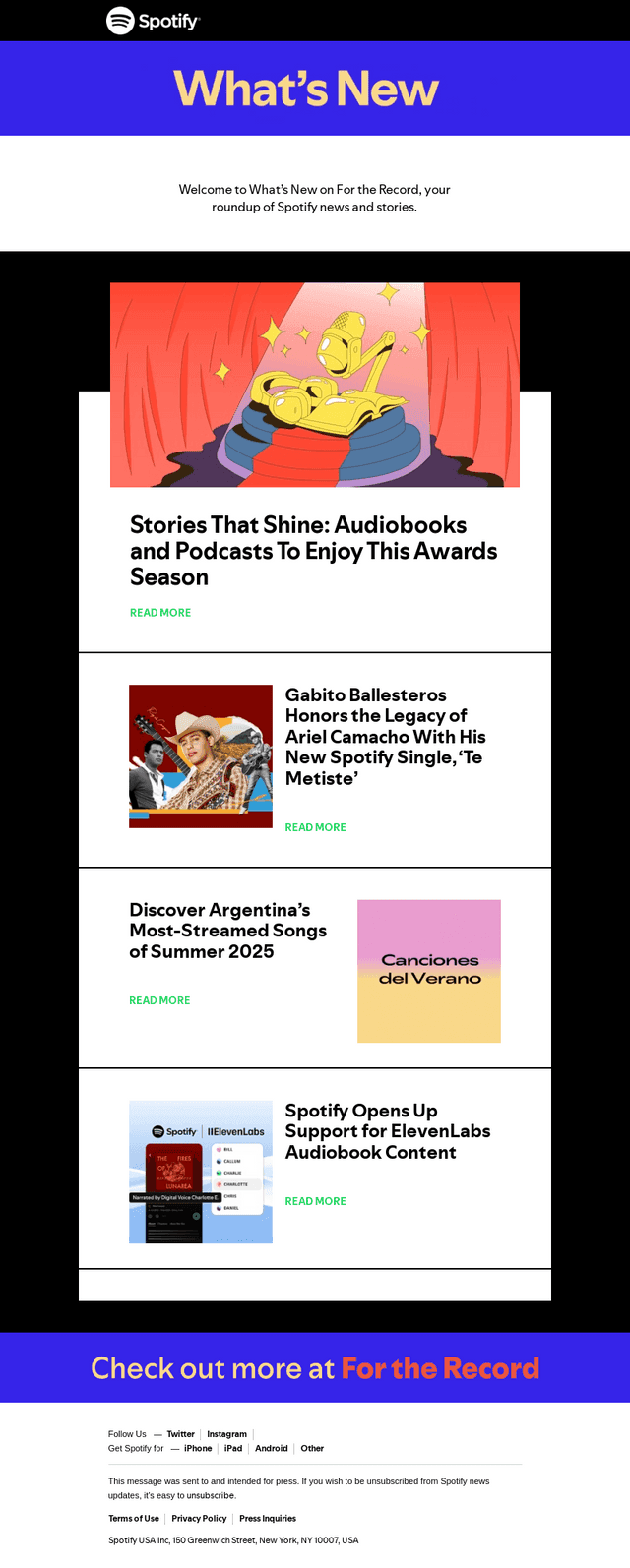 Spotify email from Fri, Feb 28, 2025
