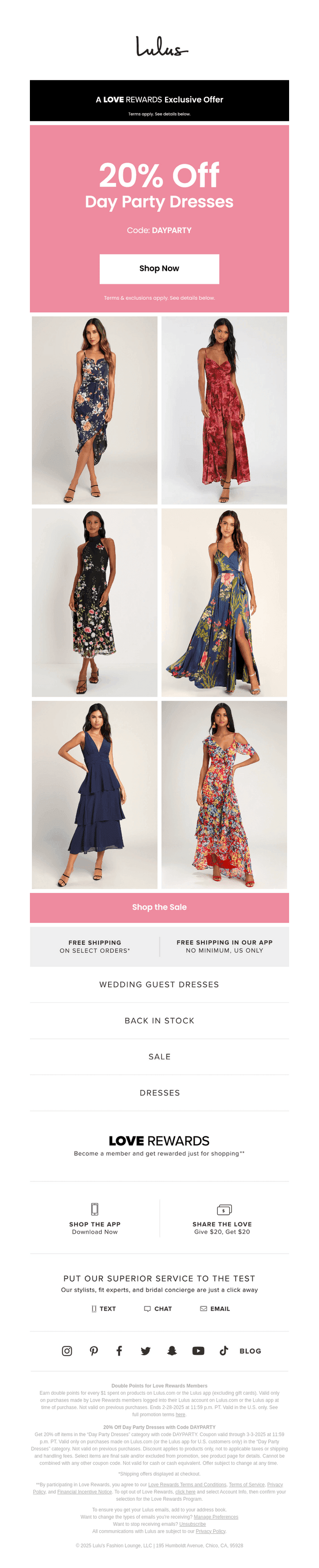 Day Party Dresses on Sale💗