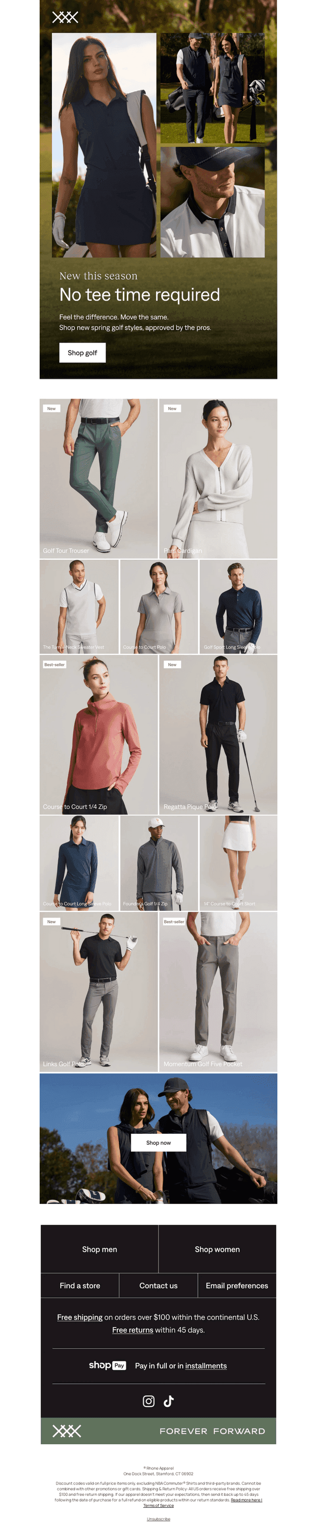 The golf shop