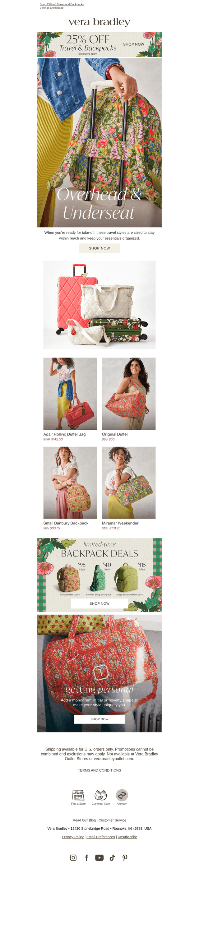 Carry-on for 25% off!