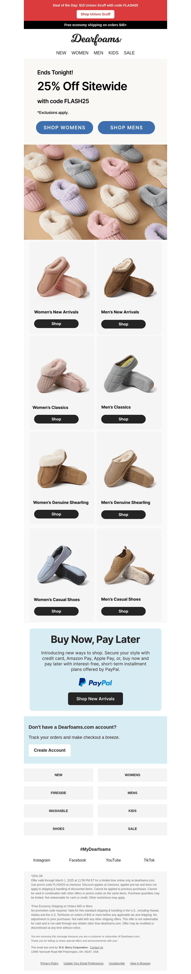 Ends Tonight: 25% off Your Sitewide Purchase