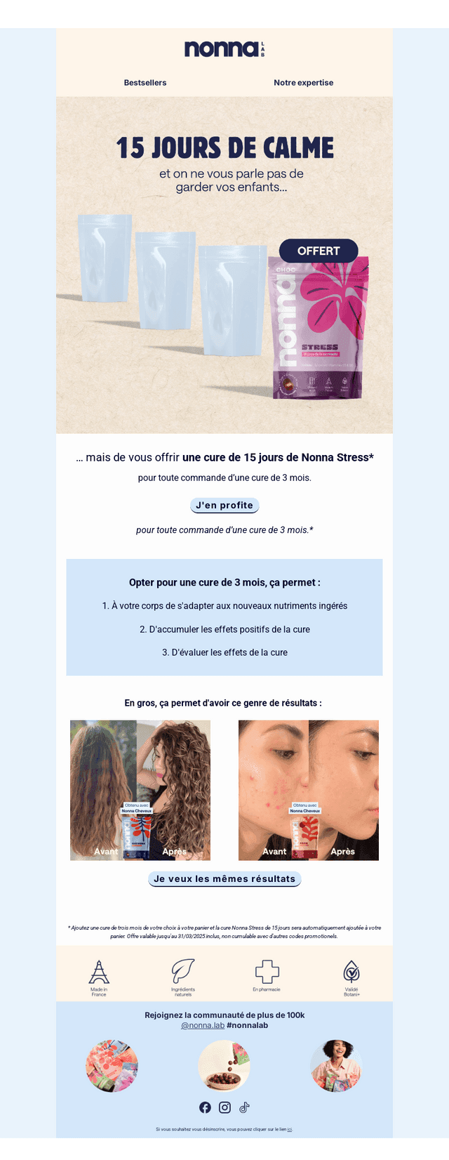 15 jours de calme 🎁