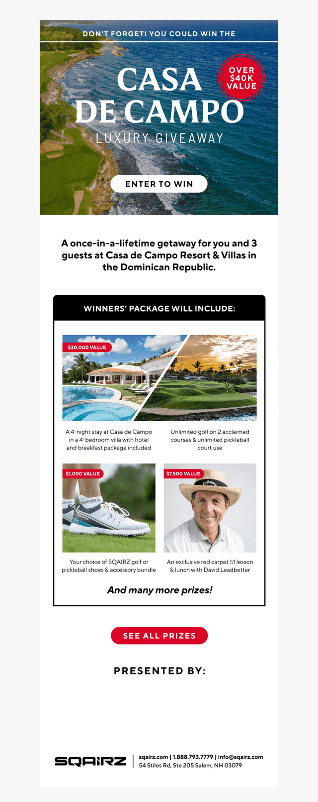 Golfballs email from Sat, Mar 1, 2025