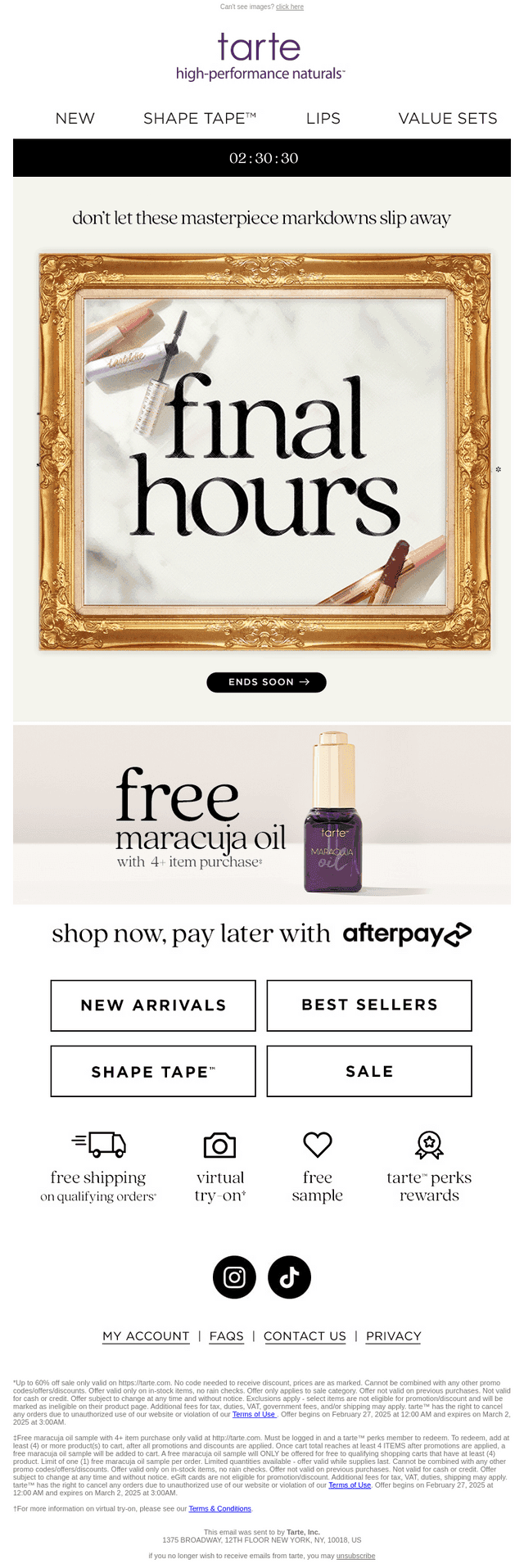 FINAL HRS: UP TO 60% OFF