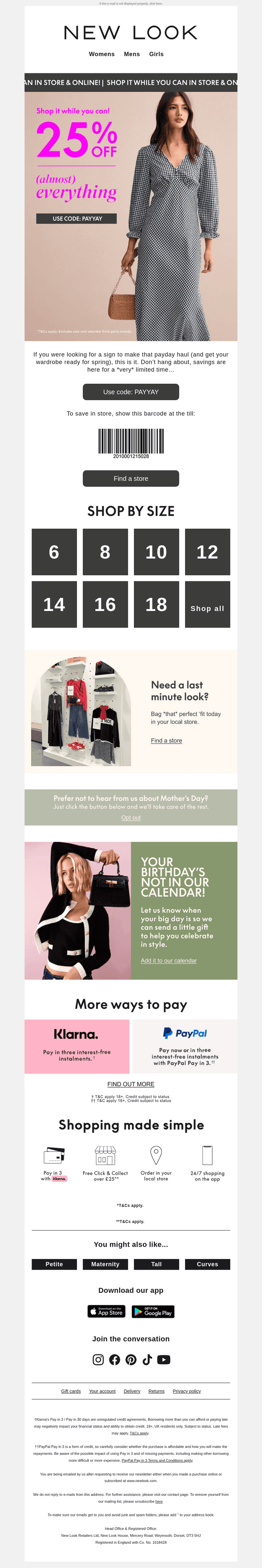 New offer alert: 25% off (almost) EVERYTHING
