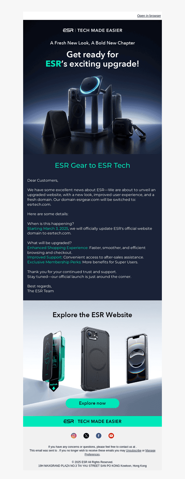 ESR email from Sun, Mar 2, 2025