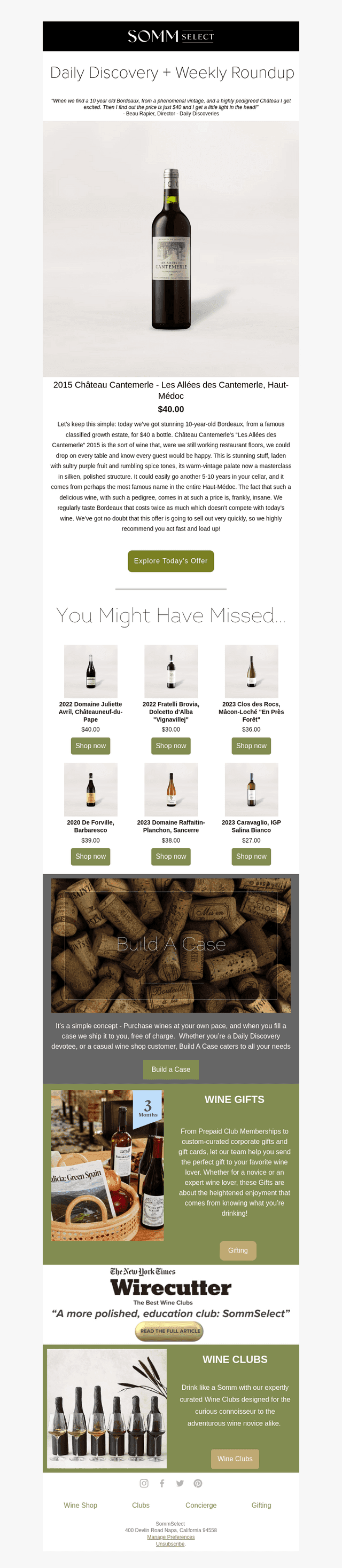 2015 Bordeaux, Classed Growth Château, Just $40!