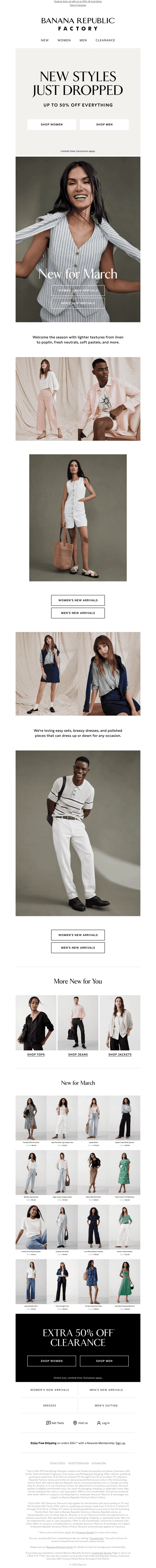 New March styles just dropped