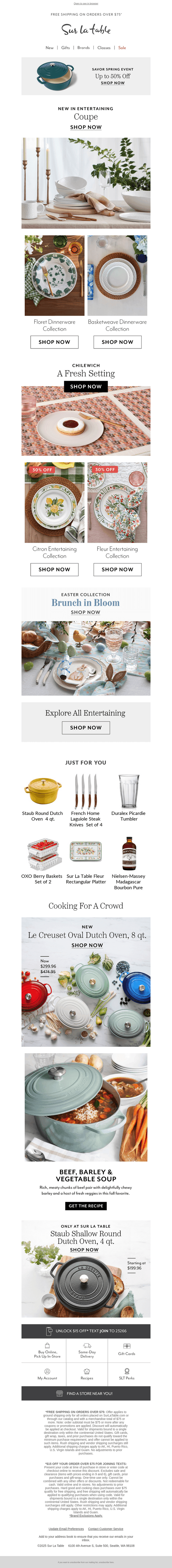 Reinvent your table with Modern Coupe.