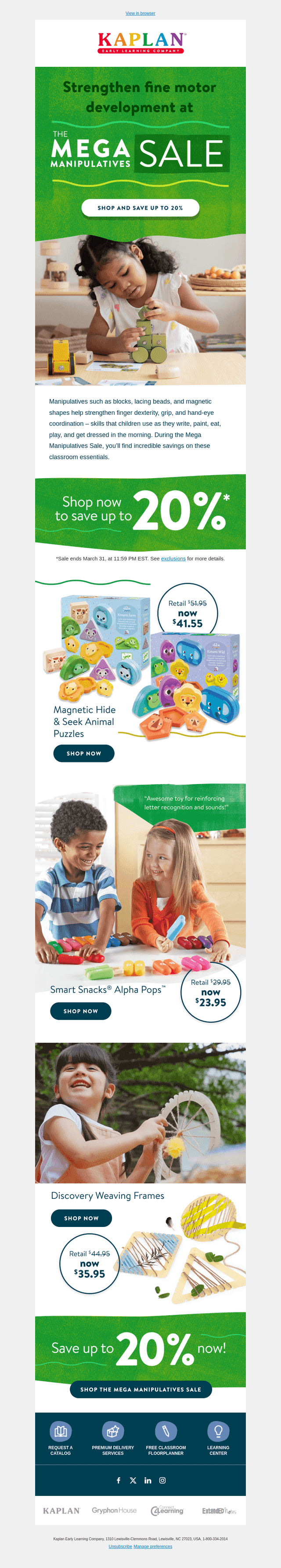 Hands-on learning and BIG savings