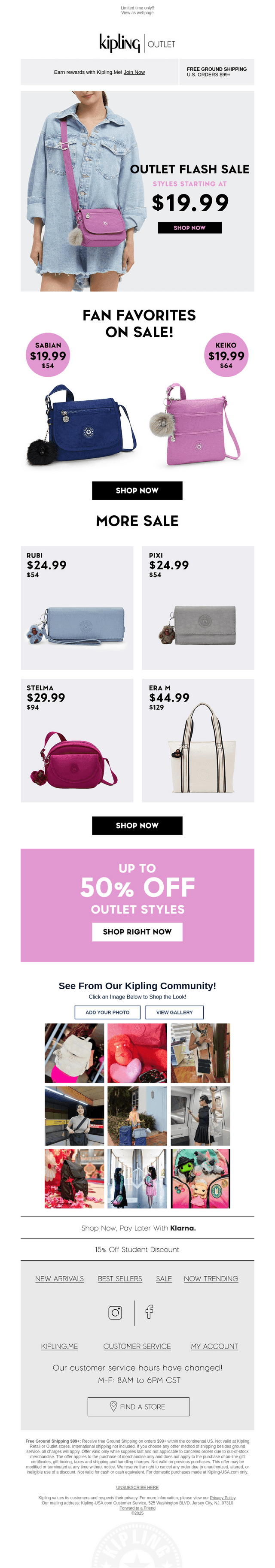 $19.99 Outlet Flash Sale ⚡