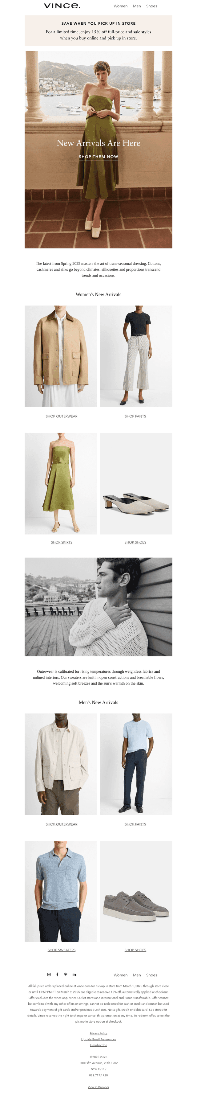 Just In: New Spring Arrivals