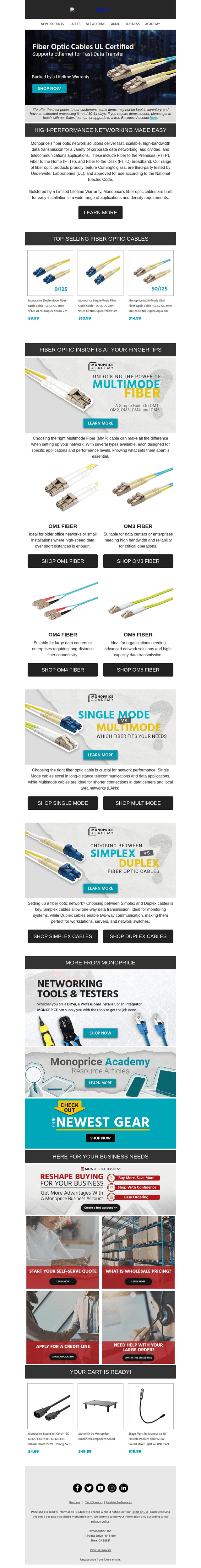 Get Reliable Fiber Optic Cables ✅