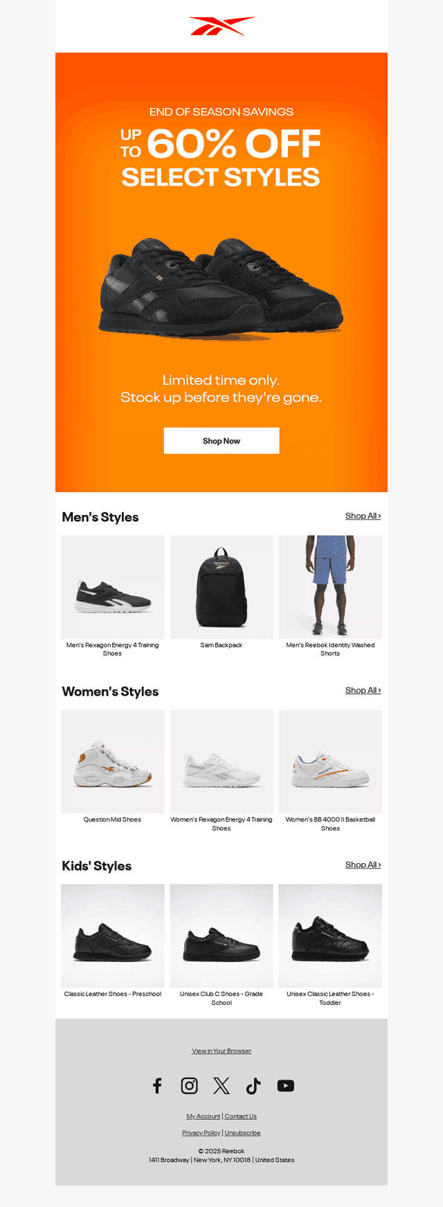 ENDING SOON: UP TO 60% OFF