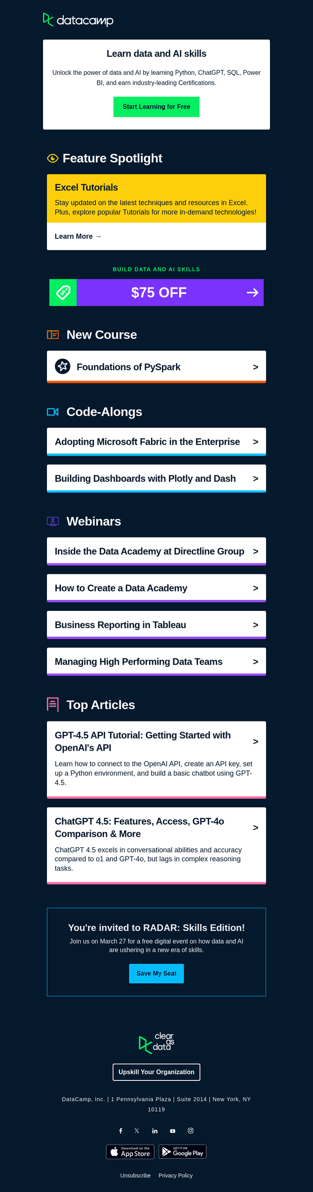 New Course: Foundations of PySpark
